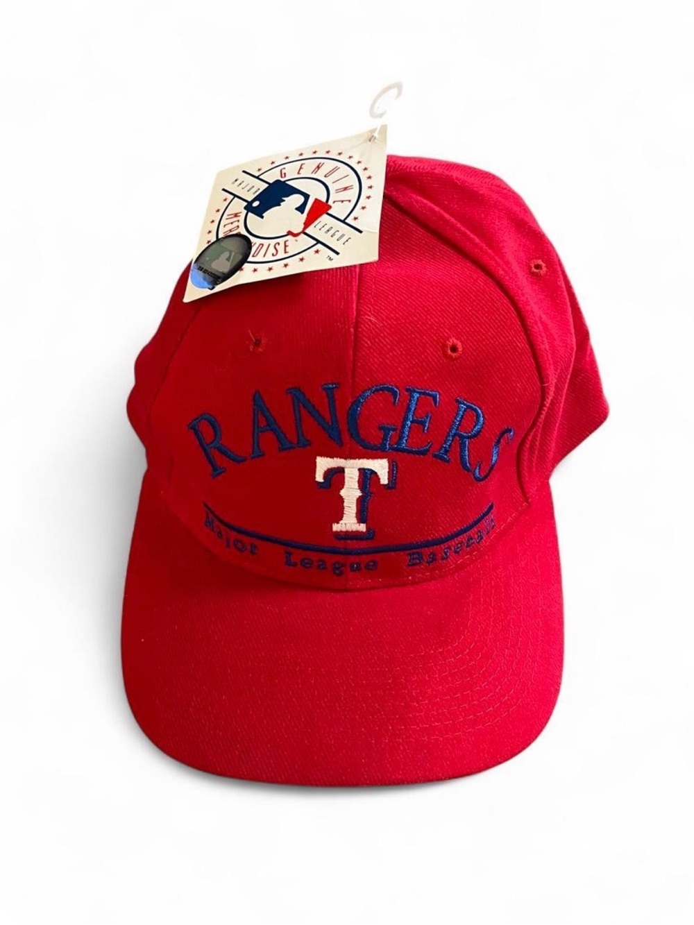 Men’s MLB Texas Rangers Adjustable Red/Blue Hat Logo Cap NWT
